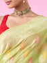 Mohey Pista Green Elegance Saree