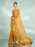 Mohey Mustard Yellow Organza Glory Saree