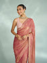 Mohey Dusty Pink Organza Saree