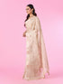 Mohey Elegant Cream Carnival Saree