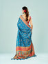 Mohey Teal Blue Banarasi Saree