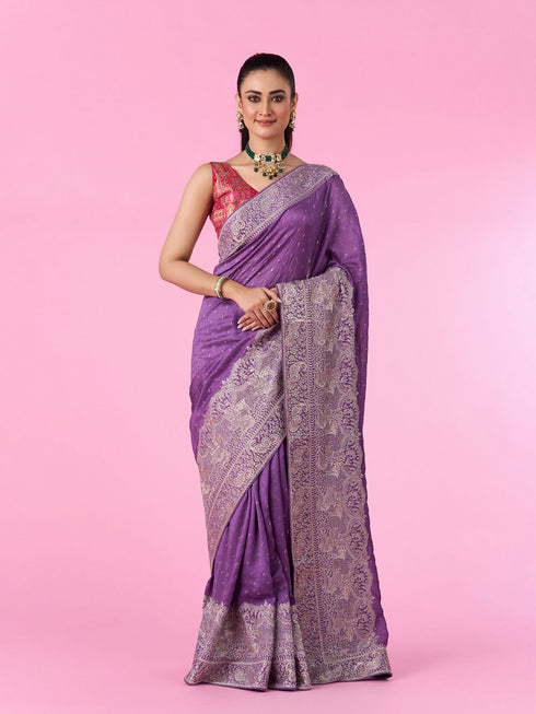 Mohey Lavish in Lavender Saree