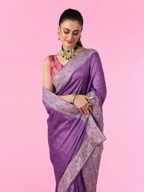 Mohey Lavish in Lavender Saree