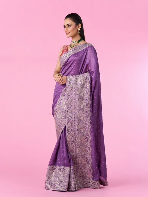 Mohey Lavish in Lavender Saree