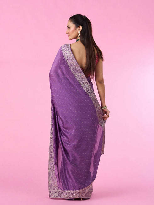 Mohey Lavish in Lavender Saree