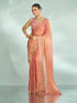 Mohey Pink Organza Extravagance Saree