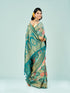 Mohey Rama Green Banarasi Saree