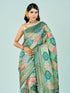 Mohey Rama Green Banarasi Saree