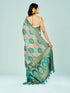 Mohey Rama Green Banarasi Saree