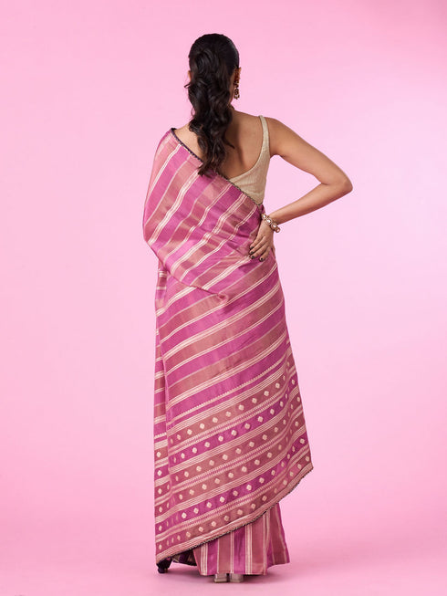 Mohey Purple Elegance Saree