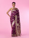 Mohey Splendour Wine Beauty Saree