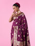 Mohey Splendour Wine Beauty Saree