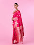 Mohey Ravishing Rani Pink Saree