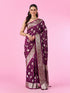 Mohey Wine Color Gifting Saree
