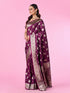 Mohey Wine Color Gifting Saree