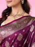 Mohey Wine Color Gifting Saree