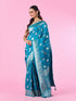 Mohey Radiant Blue Silk Saree
