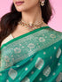 Mohey Radiant Rama Green Saree