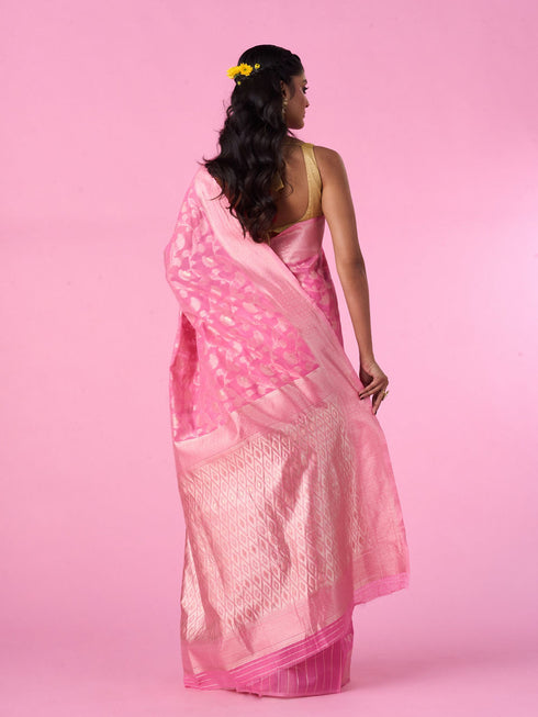 Mohey Pink Radiance Saree