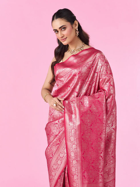 Mohey Ravishing Rani Banarasi Saree