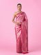 Mohey Dazzling Festive Pink Banarasi Saree