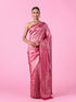 Mohey Dazzling Festive Pink Banarasi Saree