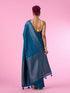 Mohey Blue Elegance Banarasi Saree