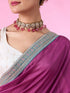 Mohey Purple Elegance Saree