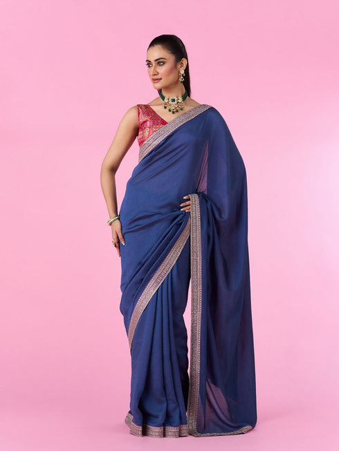 Mohey Aqua Brilliance Saree