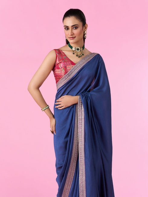 Mohey Aqua Brilliance Saree