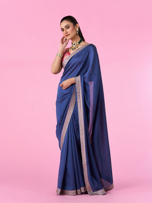 Mohey Aqua Brilliance Saree