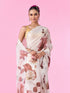 Mohey Elegant Brown Organza Saree
