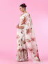 Mohey Elegant Brown Organza Saree