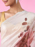 Mohey Elegant Brown Organza Saree