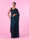 Mohey Elegant Blue Organza Saree