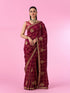 Mohey Enchanting Wine Saree