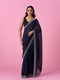 Mohey Indigo Organza Elegance Saree