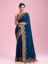 Mohey Royal Blue Elegance Saree
