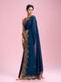 Mohey Royal Blue Elegance Saree
