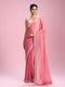 Mohey Pink Organza Elegance Saree