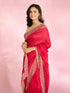 Mohey Opulent Rani Pink Chinon Saree