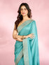 Mohey Glistening Light Blue Saree