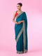 Mohey Emerald Elegance Chinon Saree