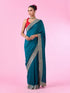 Mohey Emerald Elegance Chinon Saree