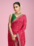 Mohey Ravishing Pink Chinon Saree