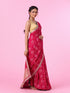 Mohey Radiant Rani Pink Chinon Saree
