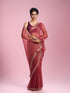 Mohey Purple Organza Elegance Saree