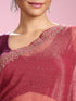 Mohey Purple Organza Elegance Saree