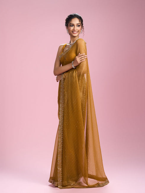 Mohey Sunny Elegance Organza Saree