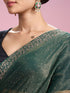 Mohey Elegant Sea Green Organza Saree